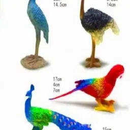 countrylink Realistic Bird Animal Toys Parrot, Peacock, Eagle, Swan & More Figurines(10 PCS) image 2