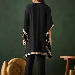 sharara creation Embellished Silk Blend Women Kaftan image 2