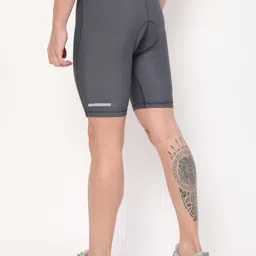 dida Solid Men Dark Grey Cycling Shorts image 2