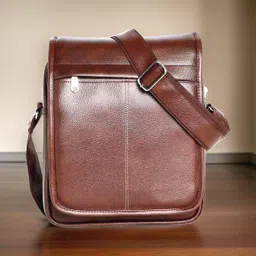 jairaj Brown Men Sling Bag Men Sling Bag extra large-picture-24