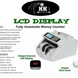 KK MART Note/Money/Currency Counting Machine With Fake Note Detection Banko2 Note Counting Machine image 3