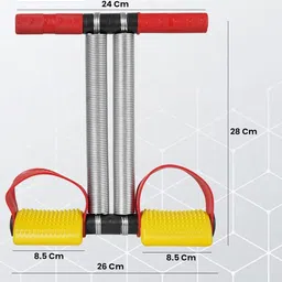 quick fit Fitness Slimming Equipment,Pull Rope Dual Spring Tension Foot Pedal Sit Up for Ab Exerciser image 4