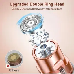 QueryZen RECHARGEABLE 2 IN 1 FLAWLESSS FACIAL, CHIK, CHEEN, AND EYEBROWS HAIR REMOVER Cordless Epilator image 5
