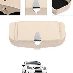 ayw Universal Multiuse Beige New Style Sunglass Holder For Car-325 White Car Sunglass Clip Holder-picture-13