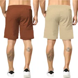 tripr Pack of 2 Color Block Men Multicolor Regular Shorts image 2