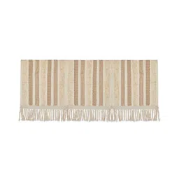 jutie pie Beige Textured Cotton 3 Seater Sofa Cover by Jutiepie image 4