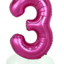 shopperskart Solid Presents 3rd/Third Number Princess Foil Balloon Set for Birthday Party Decoration Balloon-picture-26