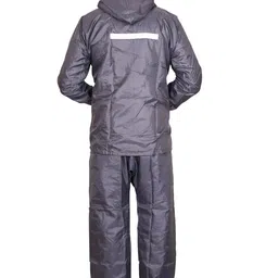 click one Solid Men Raincoat image 2
