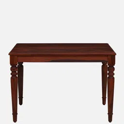 amberville from pepperfry Clarion Sheesham Wood 4 Seater Dining Table In Honey Oak Finish image 5