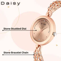 matrix Bracelet Style Analog Watch - For Women Bracelet image 3