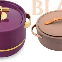 blal Plastic Thermoware Casserole Set | Insulated Hot Pot for Kitchen & Dining Pack of 2 Thermoware Casserole Set-picture-30