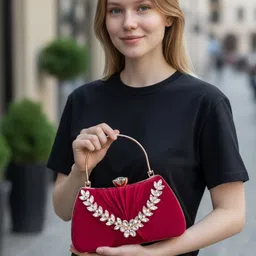 likers Party Maroon Clutch image 3