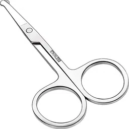 doberyl Nose Hair Scissors, Facial Hair Trimming Scissors, Stainless Steel Safety Small Grooming Scissors for Eyebrows, Nose, Beard & Mustache Scissors-picture-18