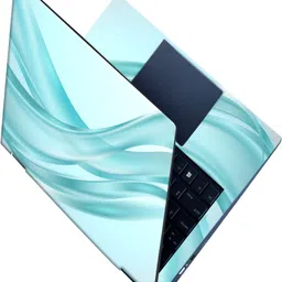 SCOTLON _All Panel_Green line waves_ Vinyl Laptop Decal 15.5-picture-23
