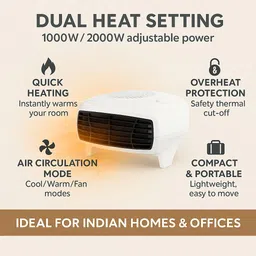 hindpr COPER7 | Fan Room Heater image 3