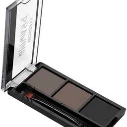woongmi 3 In 1 Black and Brown Eyebrow Powder Palette image 1