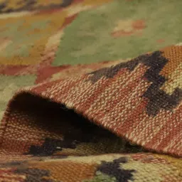 art india Multicolor Jute Geometrical 26 x 96 Inches Dhurrie image 5