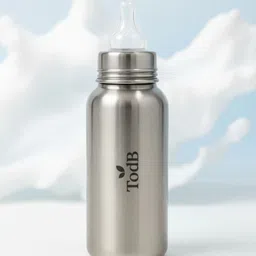 todb Baby Feeding Bottle Anti-Colic, Plastic-Free, - 250 ml (Stainless Steel) - 250 ml-picture-31