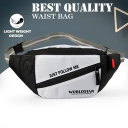 Worldstar Handy Hiking Zip Pouch Document Money Phone Belt Sport Bag Waist Bag for Men Women,Stylish Chest,Fanny Pouch,Belt Sport Bag Hiking,Trekking-image-78