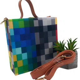 ellestyle by anu Multicolor, Tan Women Sling Bag Handcrafted Banjara Bohemian Bag Digital Print with sling belt-picture-43