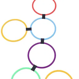 littlewish Twister Hopscotch Active Indoor Play with Rings Game for Kids Hopscotch Game image 3