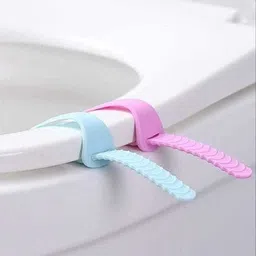 jannat impex Toilet Seat Lifter Band | Self-Adhesive Toilet Seat Lifter Lid Handle (2 pics) Adhesive Fit Toilet Seat Lid Lock-picture-30