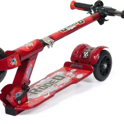 dandles 3-Wheel Foldable and Adjustable Height Kick Scooter with LED Wheels Kids Scooter image 5