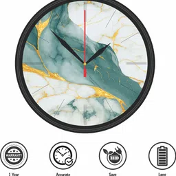 radhe custom arts Analog 10 cm X 25 cm Wall Clock image 3