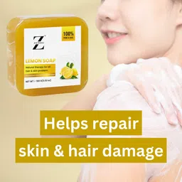 zeroic Lemon Soap (Pack of 1) Ideal For Resolving Hair Dandruff image 5