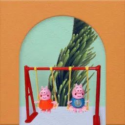 hornflow Peppa Pig Family Playground Park Set with Figures-picture-29