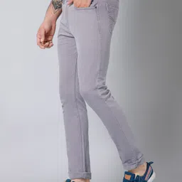 cantabil Men Regular Mid Rise Grey Jeans image 2