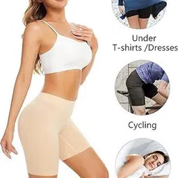 flosee Pack of 3 Solid Women Multicolor Cycling Shorts, Gym Shorts, High Waist Shorts, Running Shorts, Sports Shorts image 4