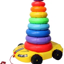 zokato Ring Stacking Toy Birthday Return Gift Item Wheel Stacking Fun Play Set-picture-24