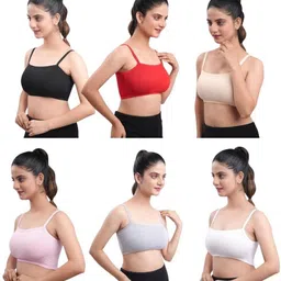 shree radhe traders Pack of 6 Women Bralette Non Padded Bra-picture-43