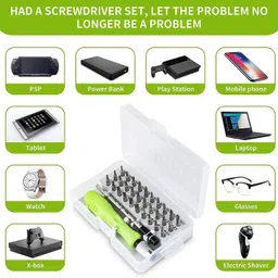 techhark Screwdriver Sets 32 in 1 for Tool Kit with Flexible Extension Bar Ratchet Screwdriver Set image 3