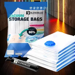 blend buzz Travel Friendly Space Saver Vacuum 93 Bag With Electric Pump Travel Storage Vacuum Bags-picture-12