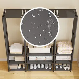 dwellit Portable Open Wardrobe PP Collapsible Wardrobe image 2