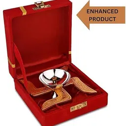 makza Swastik Diya for Pooja | Diwali Pooja Decoration| Akhand Diya Brass Table Diya-picture-25