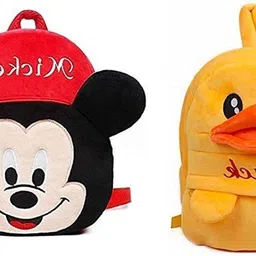 aveek Small 10 L Backpack AVK_Combo of 2 red mickey, yellow duck_1557-picture-34