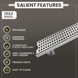 evanex Floor Stainless Steel Pop-Up Strainer image 3
