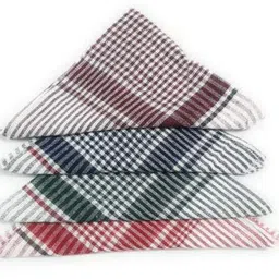 shyam kripa Kitchen Clean Cloth Duster Check Print Wet and Dry Cotton Cleaning Cloth SET OF 12 PCS Multicolor Cloth Napkins image 2