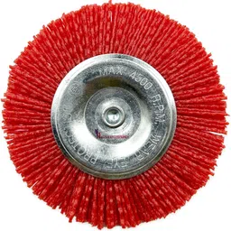 malfah enterprises MAF NYLON BRUSH FLAT TYPE 100MM 4" RED (PACK OF 2) Wheel Brush-picture-11