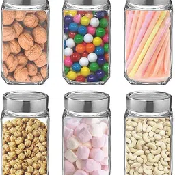 rutvihk Glass Cookie Jar - 350 ml-picture-17