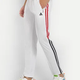 adrenex Men Striped White Track Pants-picture-17