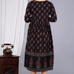 vorcia febtex Women Floral Print Viscose Rayon Anarkali Kurta image 2