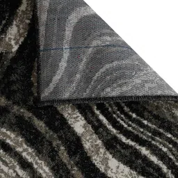 ddecor Grey Abstract Polypropylene 3 ft x 5 ft Machine Made Carpet image 5