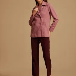 kazo Woolen Solid Coat For Women image 5