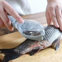 Fish Scale Scraper Sawtooth Descale Cleaner Brush Skin Remover Knife Peeler Fish Fish Scaler-image-5