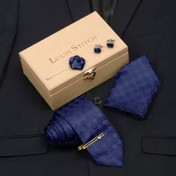 LOUIS STITCH Silk Cufflink & Tie Pin Set-picture-26