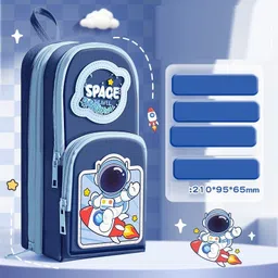 akvanar space Cartoon Pencil Case Cute Large Capacity Pouch Pencil School Pouch Bag Geometry Box-picture-19